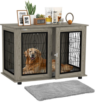 Curated visual reference: Pawhut Dog Crate Furniture End Table For Extra Large Dogs Photo Inspiration