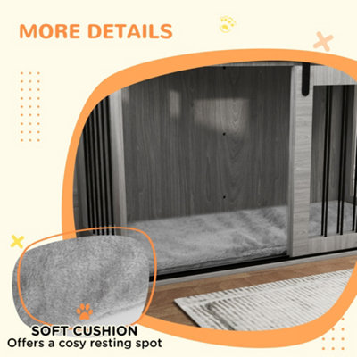 Photo inspiration: Visual Reference: Pawhut Dog Crate Furniture With Removable Cushion For Xl Sized