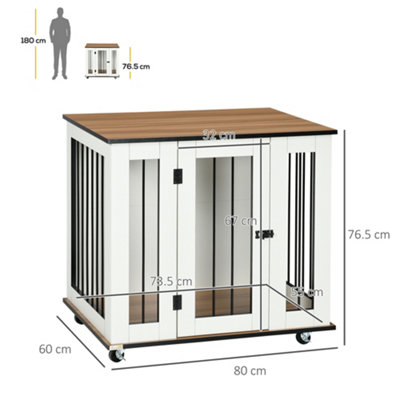 Medium wood outlet dog crate