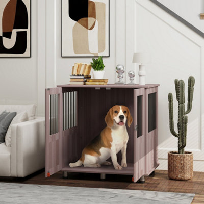 Pawhut Dog Crate Kennel Cage For Small Medium Dog Indoor Photo Inspiration