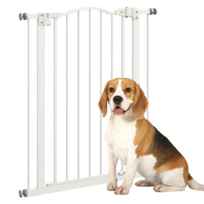 Extra tall pressure outlet fit pet gate white