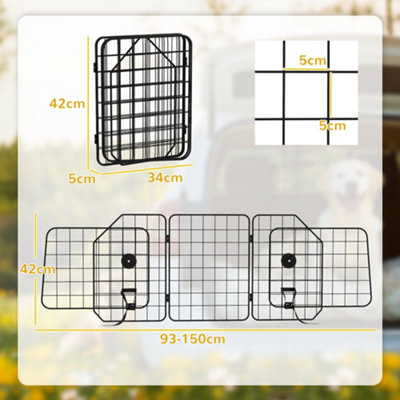 PawHut Dog Guard for SUVs, Vehicles, Vans, Car Barrier with
