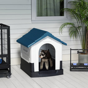 PawHut Dog Kennel for Outside, for XS and S Dogs, 80 x 69 x 76cm, Blue