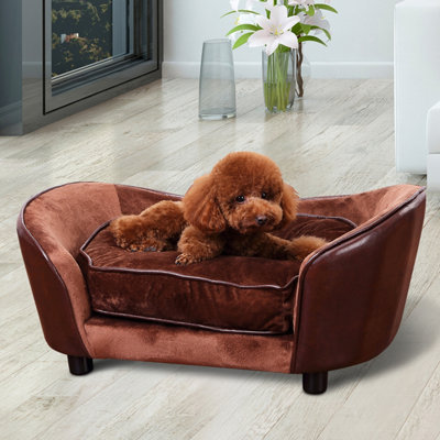 Brown store dog sofa