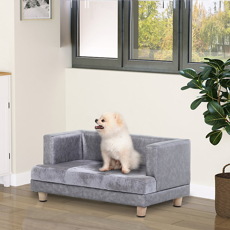Pawhut Dog Sofa Pet Lounge Bed W Anti