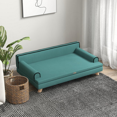 PawHut Dog Sofa w/ Legs, Water-Resistant Fabric for Large, Medium
