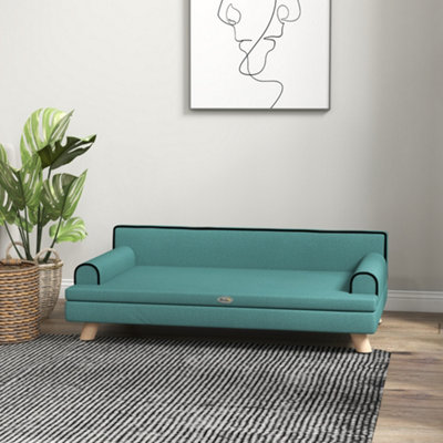 PawHut Dog Sofa w/ Legs, Water-Resistant Fabric for Large, Medium