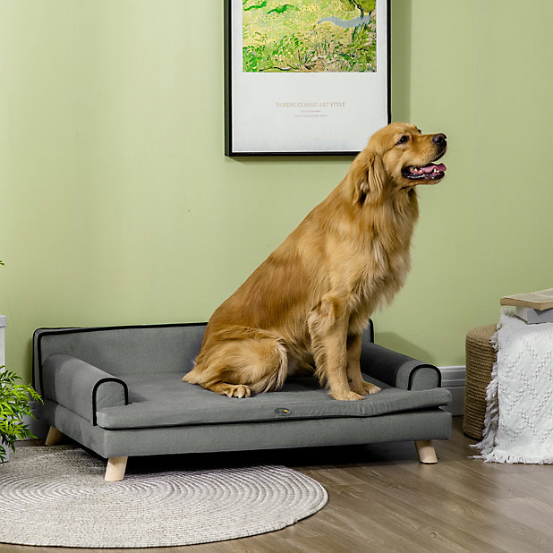 Pawhut Dog Sofa With Legs Water