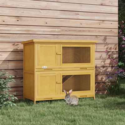 Double height rabbit hutch online