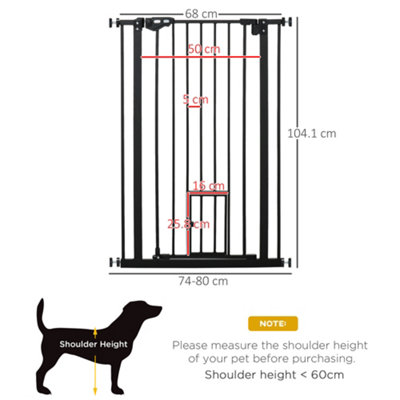 Tall dog store gate