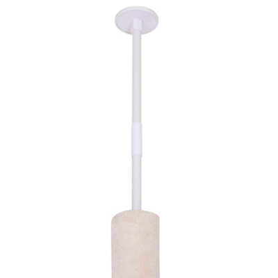PawHut Floor to Ceiling Cat Tree for Indoor Cats 5-Tier Kitty Tower Climbing Scratching Post Adjustable Height 230-260 cm - 9