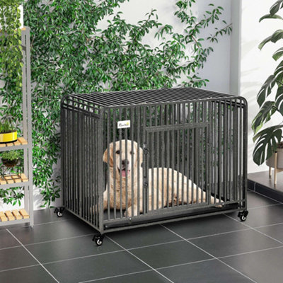 Collapsible shop dog cage