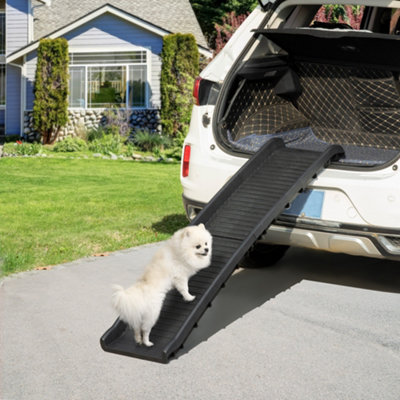 Foldable dog 2024 ramp for car