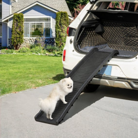 PawHut Foldable Pet Ramp Dog Ramp for Cars, Truck, SUV