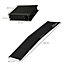 PawHut Folding Dog Ramp for Car for Extra Large Dogs, Portable Pet Ramp with Non-slip Surface, Aluminium Alloy Frame