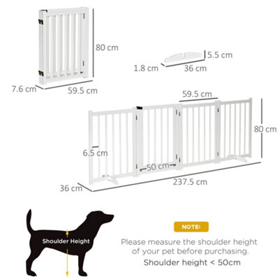 4 foot best sale tall dog gate