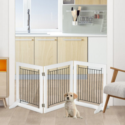 Freestanding pet 2024 gate for stairs