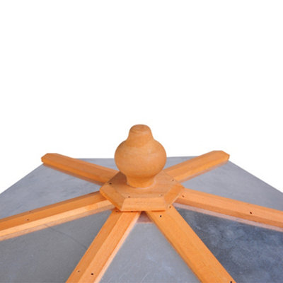 PawHut Garden and Backyard Bird Feeder Coop Table Station - 5