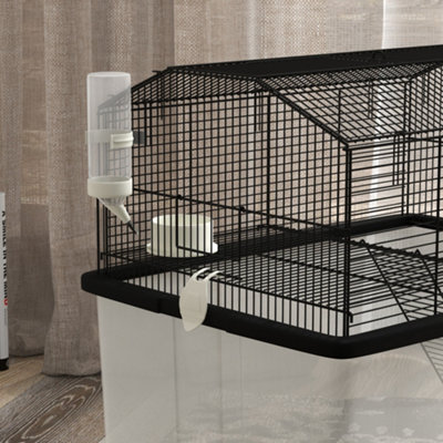 Curated visual reference: Fresh Look at Pawhut Hamster Cage Two Tier Gerbil Cage W Deep Bottom