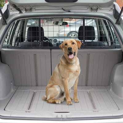 thumbnail image 2 of Dog Car Barrier For SUVs, Cars, Vehicles, & Trucks, Adjustable Large Pet Divider Heavy Duty Wire Mesh Universal Fit 2 of 14