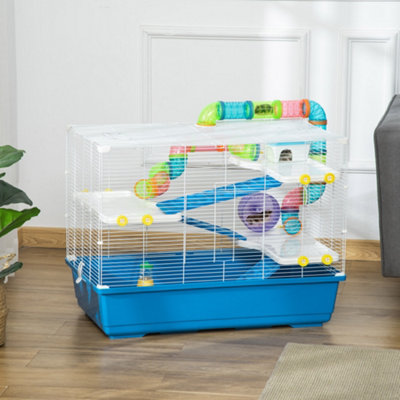 Plastic hamster cage with tubes hotsell