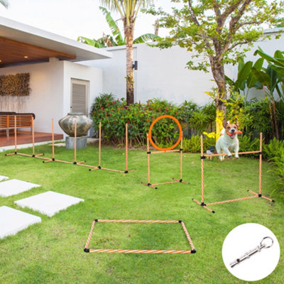 PawHut Pet Agility Training Equipment Dog Jump Hurdle Bar Obedience