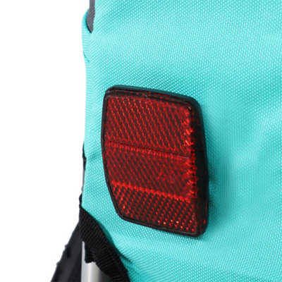 PawHut Pet Bicycle Trailer Dog Cat Bike Carrier Water Resistant Green Outdoor - 9