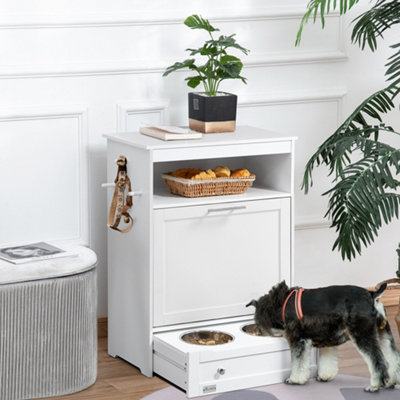 Dog feeder hot sale and storage