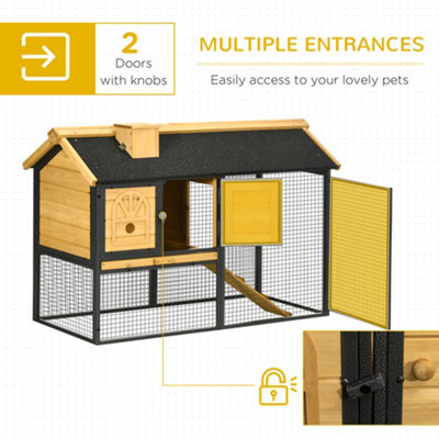 Pet Supplies Pet Rabbit Hutch Outdoor Large Indoor Rabbit House Metal Rabbit Cages Hutch Cage Tiers Rabbit Hutch And  Run, Guinea Pig Hutch