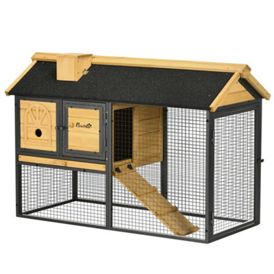 Multi level outlet rabbit cage