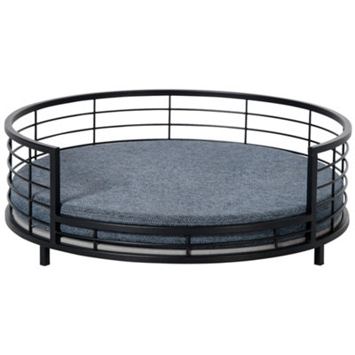 Round metal dog bed sales