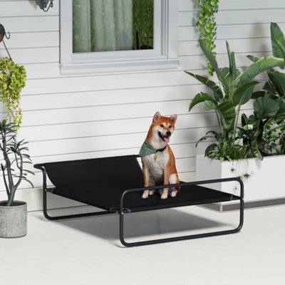PawHut Raised Dog Bed w/ Slope Headrest, for Medium Dogs, 106 x 81 x 33cm Price Comparisons | Compare The Build