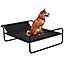 PawHut Raised Dog Bed w/ Slope Headrest, for Medium Dogs, 106 x 81 x 33cm