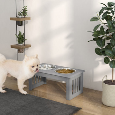 Belle Vous Verhoogde Hondenbakken Met Anti-Mors Mat - Verstelbare Stand 14-34cm Voor Kleine, Middelgrote & Grote Honden En Katten