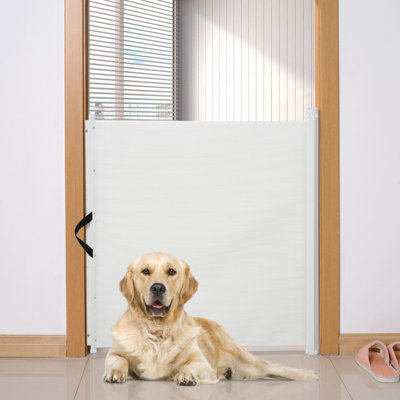 Retractable safety sales door guard