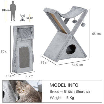 Folding best sale cat tree