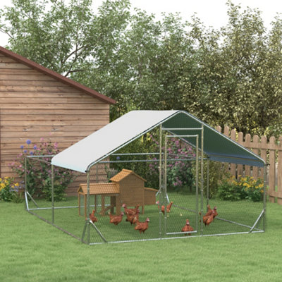 PawHut Walk-In Chicken Run, Hen House, for Ducks, Rabbits w/ Water-Resist Roof Price Comparisons | Compare The Build