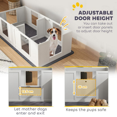 PawHut Ren puppy-uitloop puppyhek box voor dieren puppyhek 4 maten | Netherlands