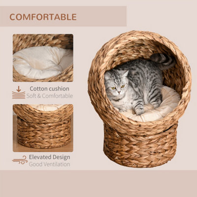 Woven cat hot sale basket