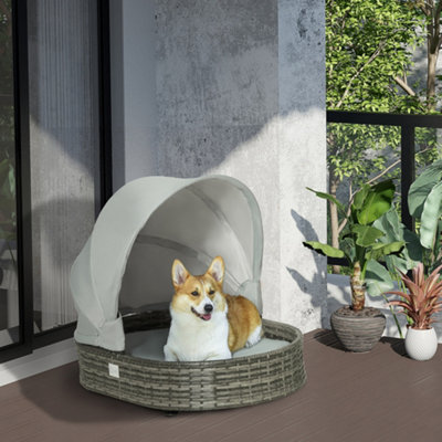 Dog bed with canopy for outside hotsell