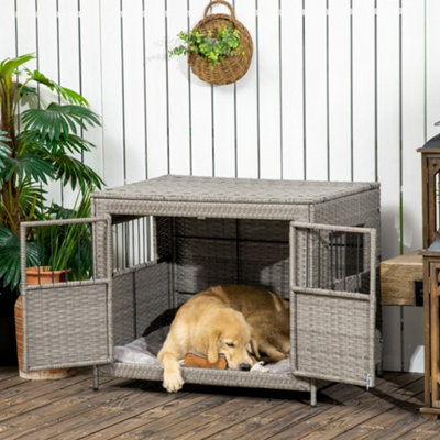 Wicker hotsell dog crate