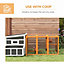 PawHut Wooden Chicken Coop with Combinable Design, for 1-3 Chickens