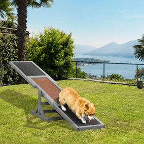 PawHut Wooden Pet Seesaw for Big Dogs with Anti-Slip Surface, 180 x 30 x 30cm