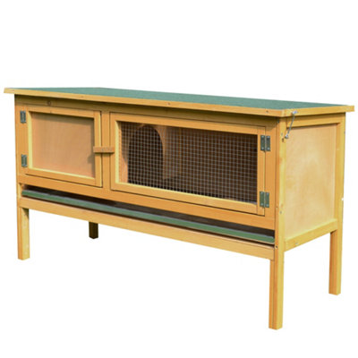 Buy Pawhut 40 Wooden Rabbit Hutch Small Animal House Pet Cage Online at  Low Prices in India 