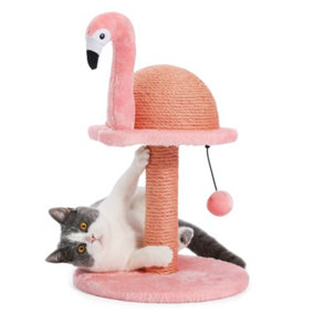 PAWZ Road Flamingo Scratching Posts, Creative Scratching Posts, Stylish Cat Tree, H: 48cm/18.9" Pink AMT0139PK