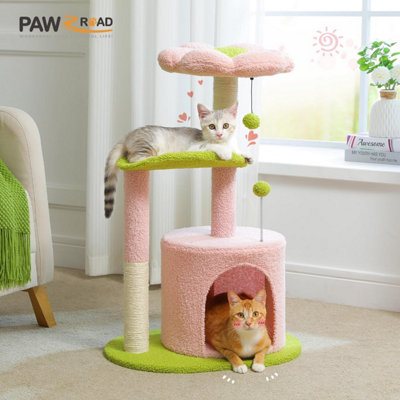 PETSITE 58 Inch Flower Cat Tree, Multi-Level Cat Tower With Sisal Scratching Posts...