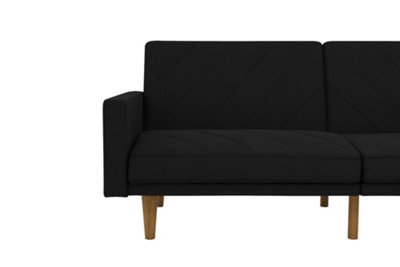 Paxson clic clac sofa bed in linen black