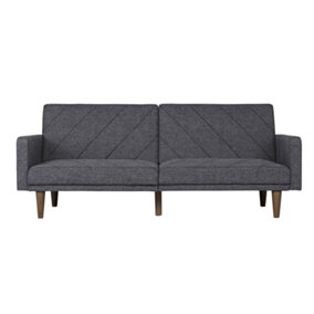 Paxson clic clac sofa bed in linen grey