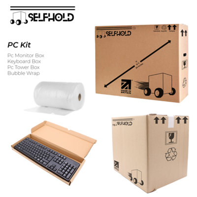 PC Shipping Box Kit -PC Tower Cardboard Box (59.6 x 48 x 31.8cm ...