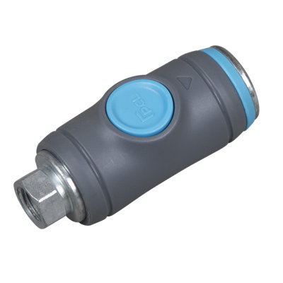 PCL Push-Button Safety Coupling Body Male 1/2" BSPT With Safety Release AC104